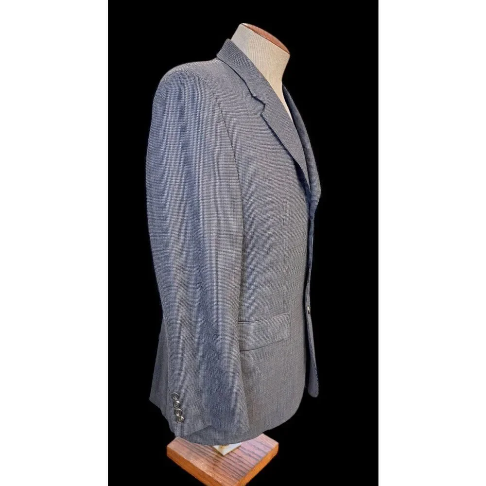 Lauren Ralph Lauren Men’s 40S Blue/Grey Wool 3 Button Blazer